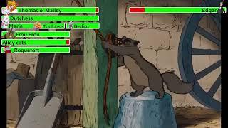 The Aristocats (1970) Final Battle with healthbars