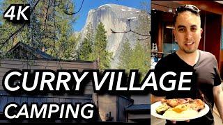 Camping at Curry Village in Yosemite National Park!  Review of our Cabin, Food, and Campsite!