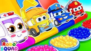 Car Garage Adventure  Bath Song | Nursery Rhymes | RoboSquad Kids Songs