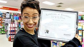 I GRADUATED FOR FREE! DOLLAR STORE WITH LIZA PART 3!