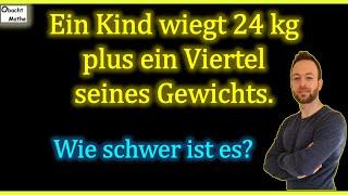 30kg ist FALSCH! 90% machen DIESEN Fehler, du auch?!  Mathe Basics 498 #obachtmathe #rätsel #quiz