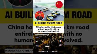 China’s 158 km AI Road Construction Shocks the World! 