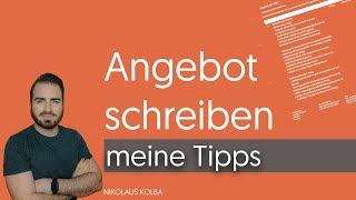 Agentur Angebot richtig schreiben + Praxis Beispiel - Meine Tipps