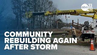 Hale County community rebuilding from storm damage once again