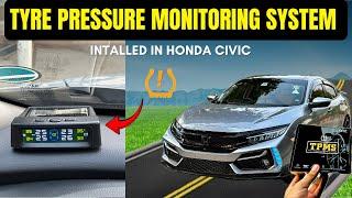 TYRE PRESSURE MONITORING SYSTEM INSTALLED IN HONDA CIVIC | TPMS #tpsm #tyrepressure