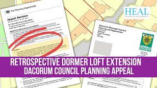 Retrospective Loft Conversion with Rear Dormer Planning Appeal Dorset Council