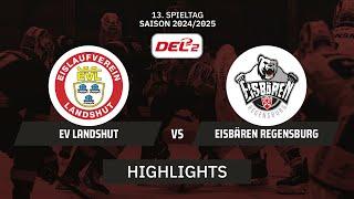 DEL2: EV Landshut vs. Eisbären Regensburg | Highlights - 13.Spieltag | SDTV Eishockey