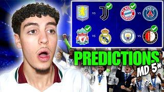 Champions League *MATCHDAY 5* League Phase Predictions!