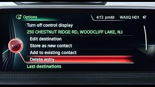 Delete a Previous Destination | BMW Genius How-To