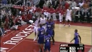 Tracy McGrady tomahawk dunk Vs Philadelphia Sixers (2006)