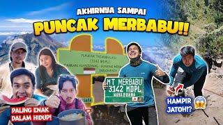 AKHIRNYA SAMPAI PUNCAK GUNUNG MERBABU MAKAN ES BUAH & SEMANGKA TERENAK DI DUNIA!