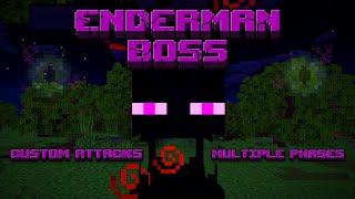 Custom Commands Enderman Boss! (Minecraft Bedrock Tutorial)