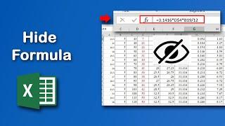 How to easily hide formula in Excel