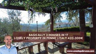 Buy 1 House But Get 3 Properties? Flexible Property In Abruzzo Penne Italy | Virtual Property Tour
