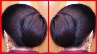 Best & Easy Simple Juda Bun Hairstyle Girl For Long Hair| Simple Quick Juda Bun Hairstyle For Women