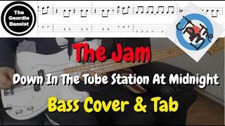 The Jam - Down In The Tube Station At Midnight - Bass cover with tabs