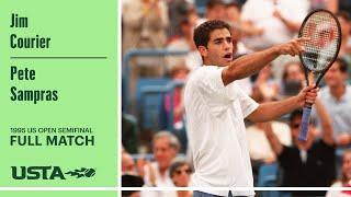 Jim Courier vs. Pete Sampras Full Match | 1995 US Open Semifinal