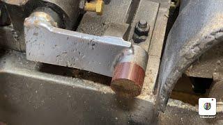 Circular Sawmill .. Changing and Setting Guide Pin #sawmill #diy