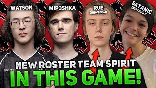 NEW ROSTER TEAM SPIRIT in THIS GAME! SATANIC with MIPOSHKA / RUE with WATSON vs PARKER in 13K MMR