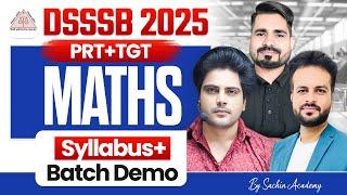 DSSSB 2025 MATHS DEMO by Sachin Academy Live 4pm