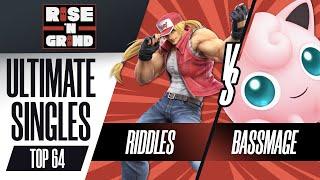 Riddles (Terry) vs BassMage (Jigglypuff) - Ultimate Singles Winners Round 2 - Rise N Grind 2023