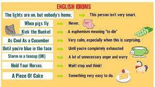 IDIOMS: Top 20 Funny Idioms for Kids with Their Meanings!