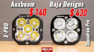 Auxbeam vs Baja Designs - Off road Led Lights comparison