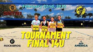 SR1 Volleyball Tournament 14U Final | February 22nd 2025 | Leah/Aubrey vs Lily/Brinley