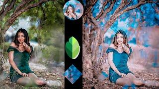 how to edit bule and colour photo in snapseed and lightroom/ Uttam photo editor