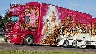 AMAZING ️ MADONNA TRUCK   BEAUTIFUL SCANIA AIRBRUSH SHOWTRUCK RISTIMAA TRUCKING NORDIC TROPHY