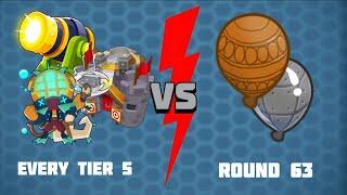 Every tier 5 vs round 63 in BTD6