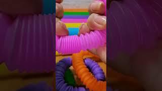 ASMR AWESOME FIDGET MEDIUM POP TUBES STRESS RELIEF 3 #fidgettoys #toys #mediumpoptube #stressrelief