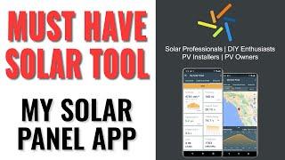 My Solar Panel App - Your All-In-One Solar Power Design, Optimization, and Analysis Tool!