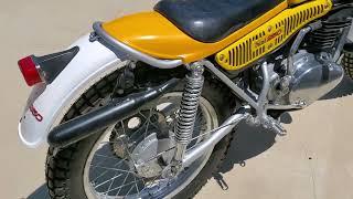 1974 Yamaha TY250 Trials Motorcycle