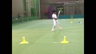 8 year old Nirvan working on driving the ball