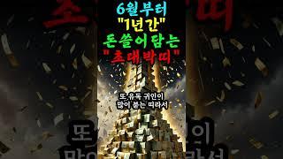  앞으로 1년간 엄청난 돈을 쓸어담게될 초대박띠 
