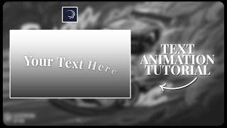 TEXT ANIMATION TUTORIAL \ - alight motion