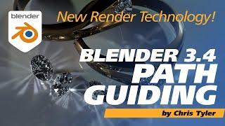Path Guiding in Blender 3.4, Better Caustics and Less Noise.