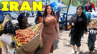 What Life Is Like in Small Town IRAN?!  IRAN, GUILAN, Village market