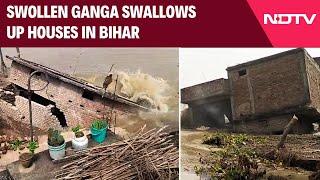 Bhagalpur Flood News | Swollen Ganga Swallows Up Houses In Bihar