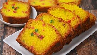 Custard Cake Recipe | Eggless Custard Cake | Tea Time Cake Recipe | toasted