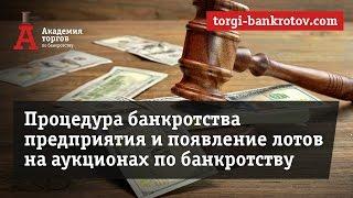 Процедура банкротства.  Процедура банкротства предприятия