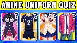 Can You Guess the Anime Just by Their Uniform? 