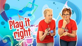 Play it Right | Teaching pre schoolers rhythm | Play it loud, soft, slow and quick - on the beat!