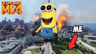 Drone Catches CURSED GIANT MINION DESTROYING MY CITY!! (DESPICABLE ME 4)