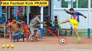 Fake Football Kick Prank in 2023 | So Funny Reaction  | Update Viral Prank Video | ComicaL TV