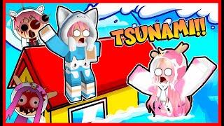 ATUN & MOMON BANGUN RUMAH UNTUK BERTAHAN DARI TSUNAMI !! Feat @sapipurba Roblox