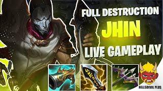 FULL JHIN DESCTRUCTION FT. BROKENSUPPORT- Wild Rift HellsDevil Plus Gameplay