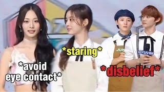 NMIXX SULLYOON can’t stop staring at TWICE TZUYU (tzuyu can’t make eye contact)