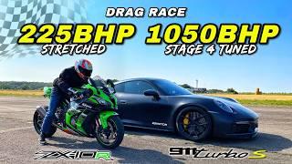 STREET KINGS.. STRETCHED ZX10R vs TUNED 911 TURBO S